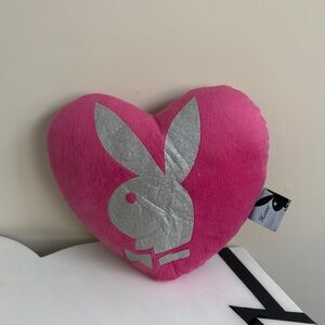 Playboy Y2K pink monogram pillow